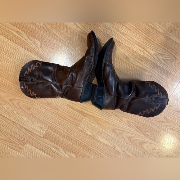 Ariat Men's Brown Leather Western/Cowboy Boots - size 10.5 EE - Picture 12 of 16